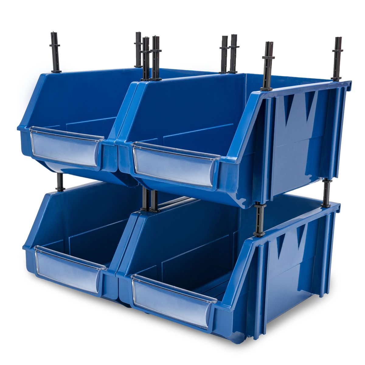 ENERGY PLUS - 4 modulares abiertos organizadores plásticos de inventarios 20Kg