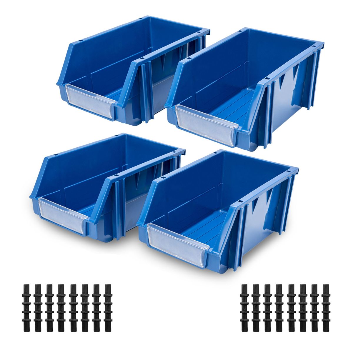ENERGY PLUS - 4 modulares abiertos organizadores plásticos de inventarios 20Kg
