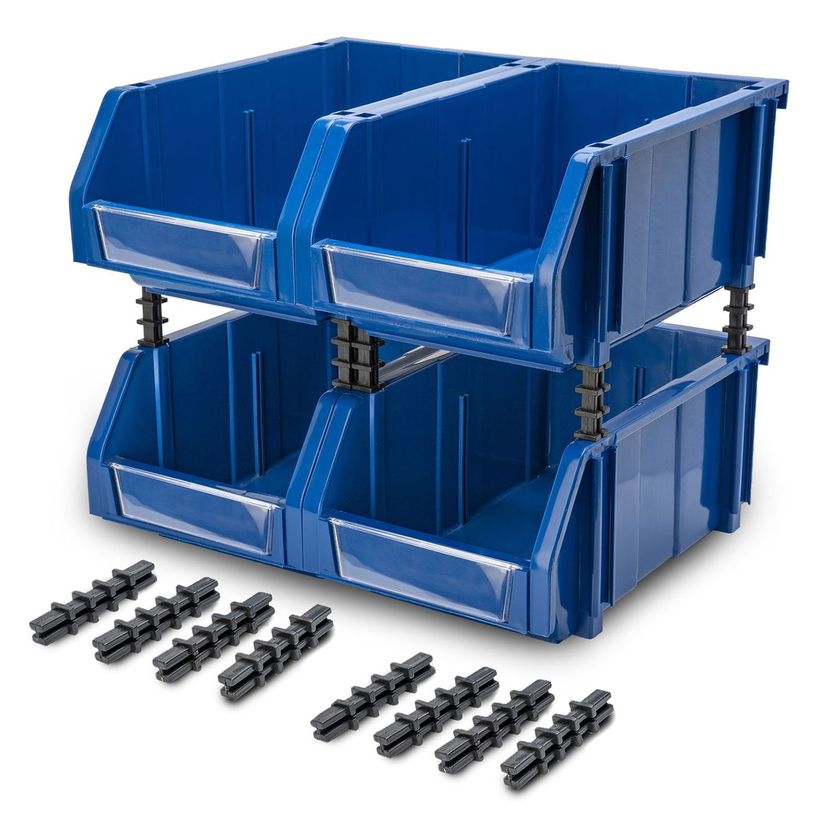 ENERGY PLUS - 4 modulares abiertos organizadores plásticos de inventarios 40Kg
