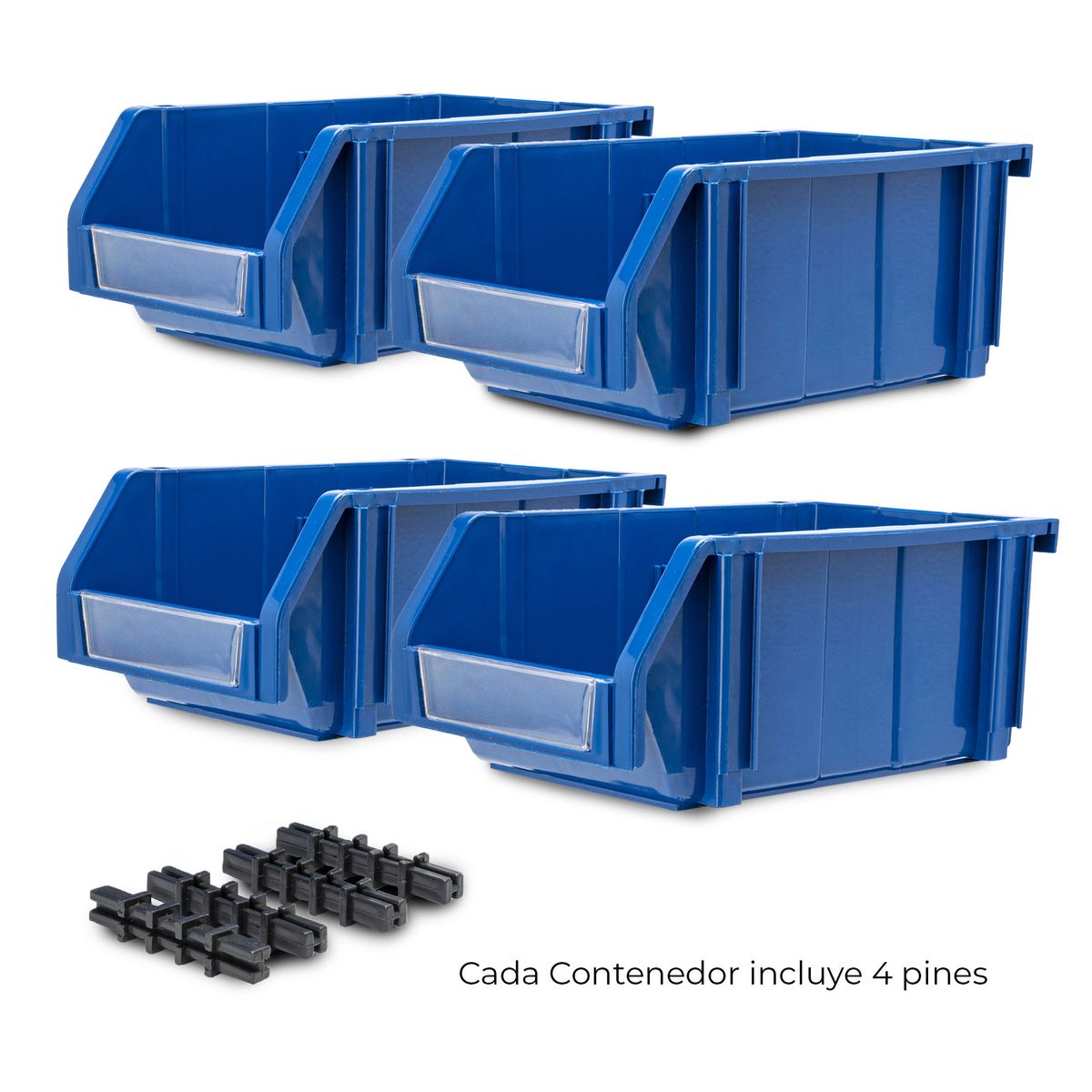 ENERGY PLUS - 4 modulares abiertos organizadores plásticos de inventarios 40Kg