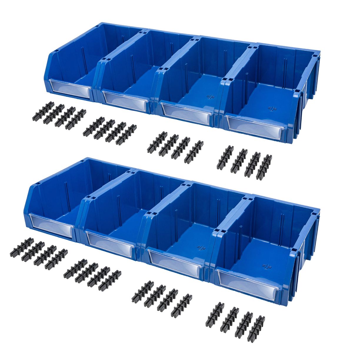 ENERGY PLUS - 8 modulares abiertos organizadores plásticos de inventarios 40Kg