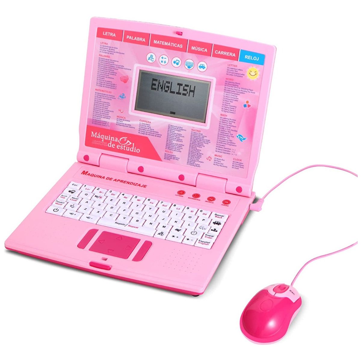 GENERICO - Computadora Portátil Educativa Españo/inglés - ROSA