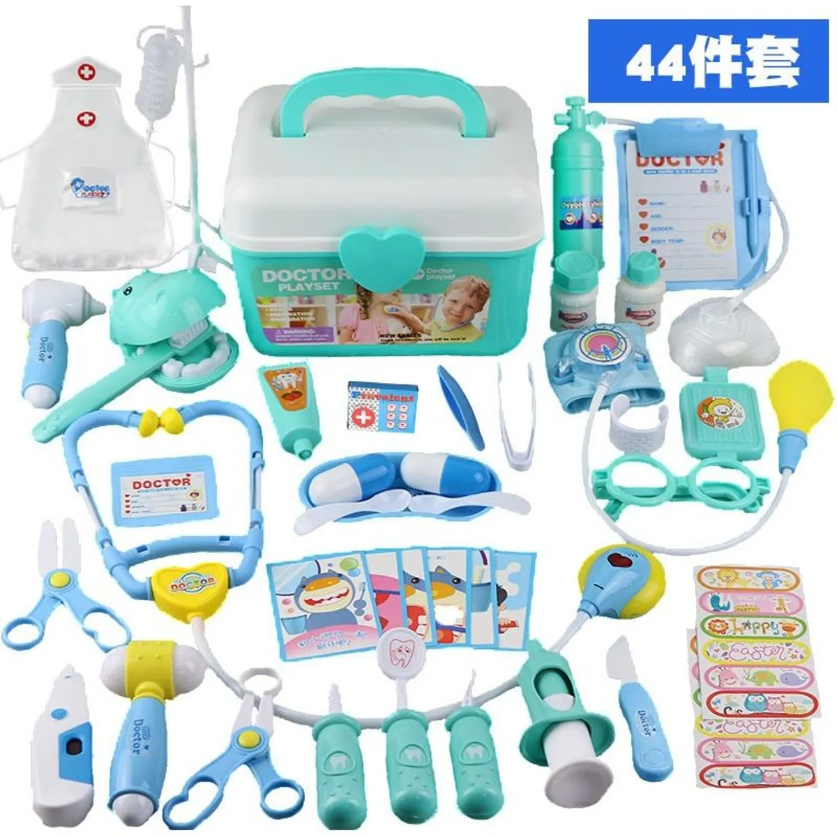 GENERICO - Juego De Doctor Por 44 Accesorios - AZUL