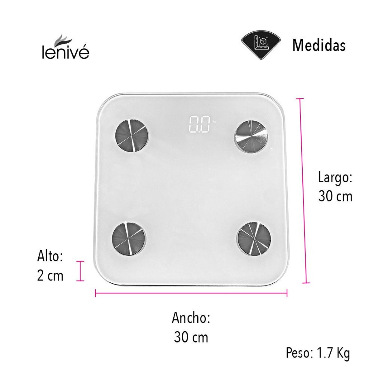 STAY ELIT - Báscula Corporal Digital Inteligente con App-