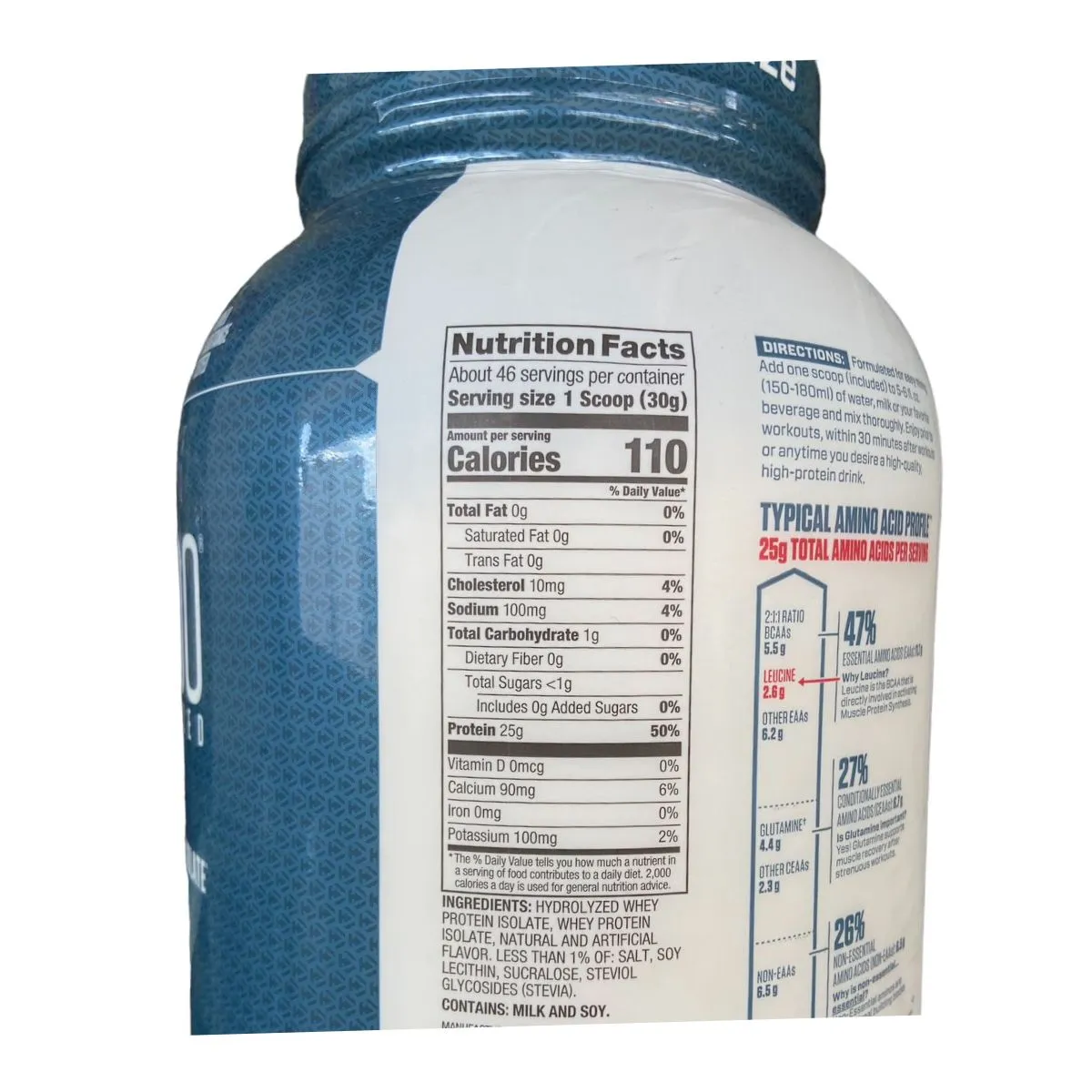 DYMATIZE - Proteina iso 100 hidrolizada 3 libras dymatize