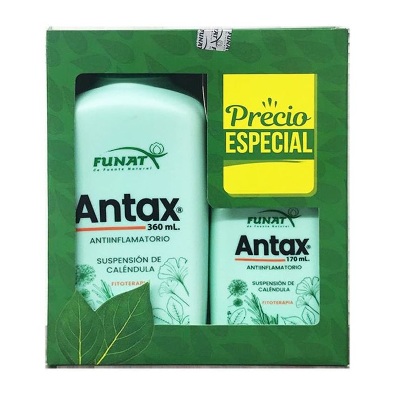 FUNAT - Antax Anti-inflamatorio Suspensión de Calendula 360ml + 170ml gratis