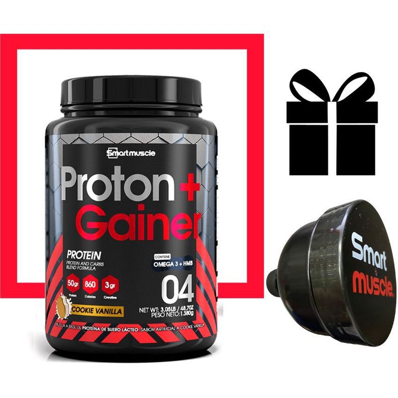 SMARTMUSCLE - Proton Gainer Proteina Hipercalorica Smartmuscle 3.05 LB