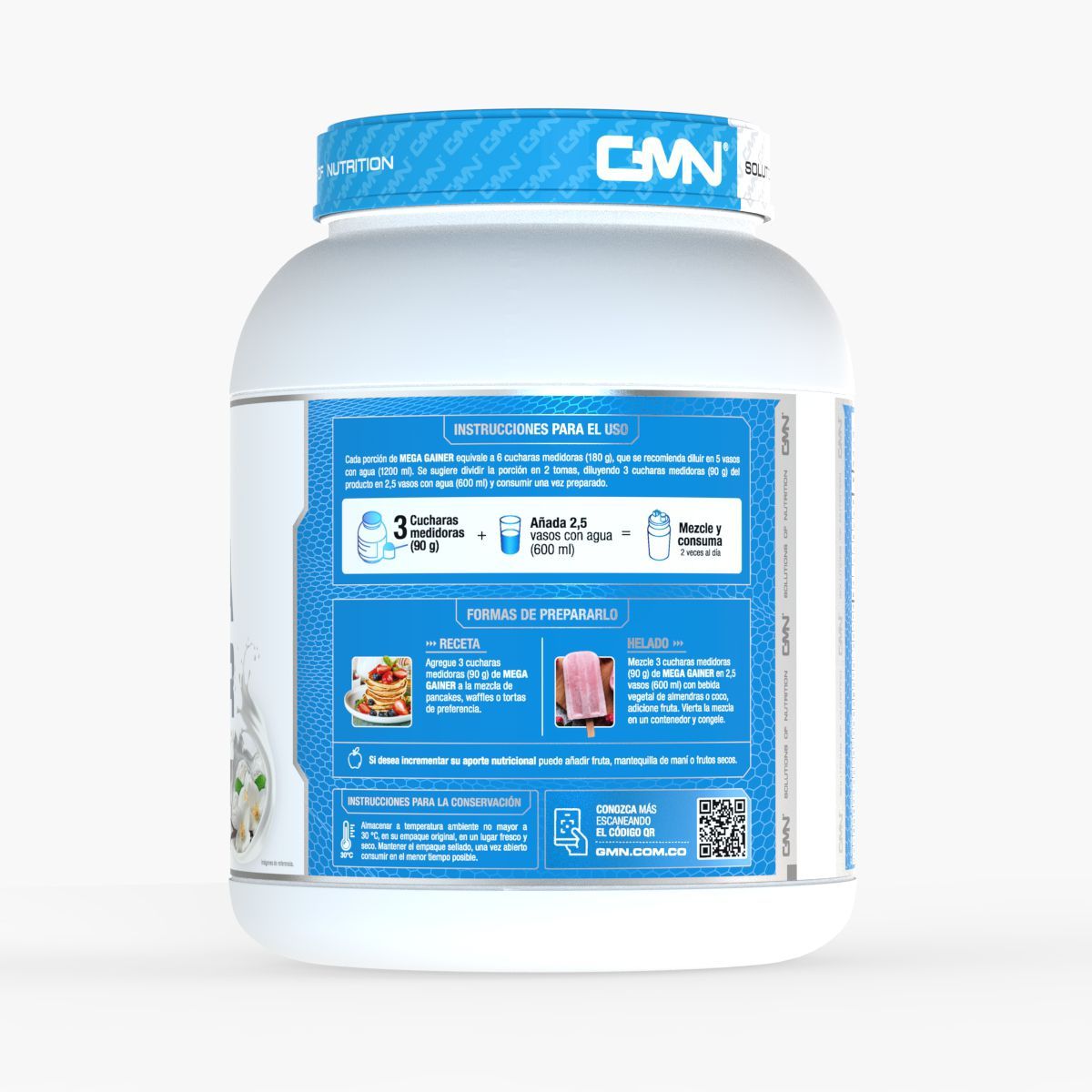 GMN - Mega Gainer 5 libras - Proteina Hipercalorica