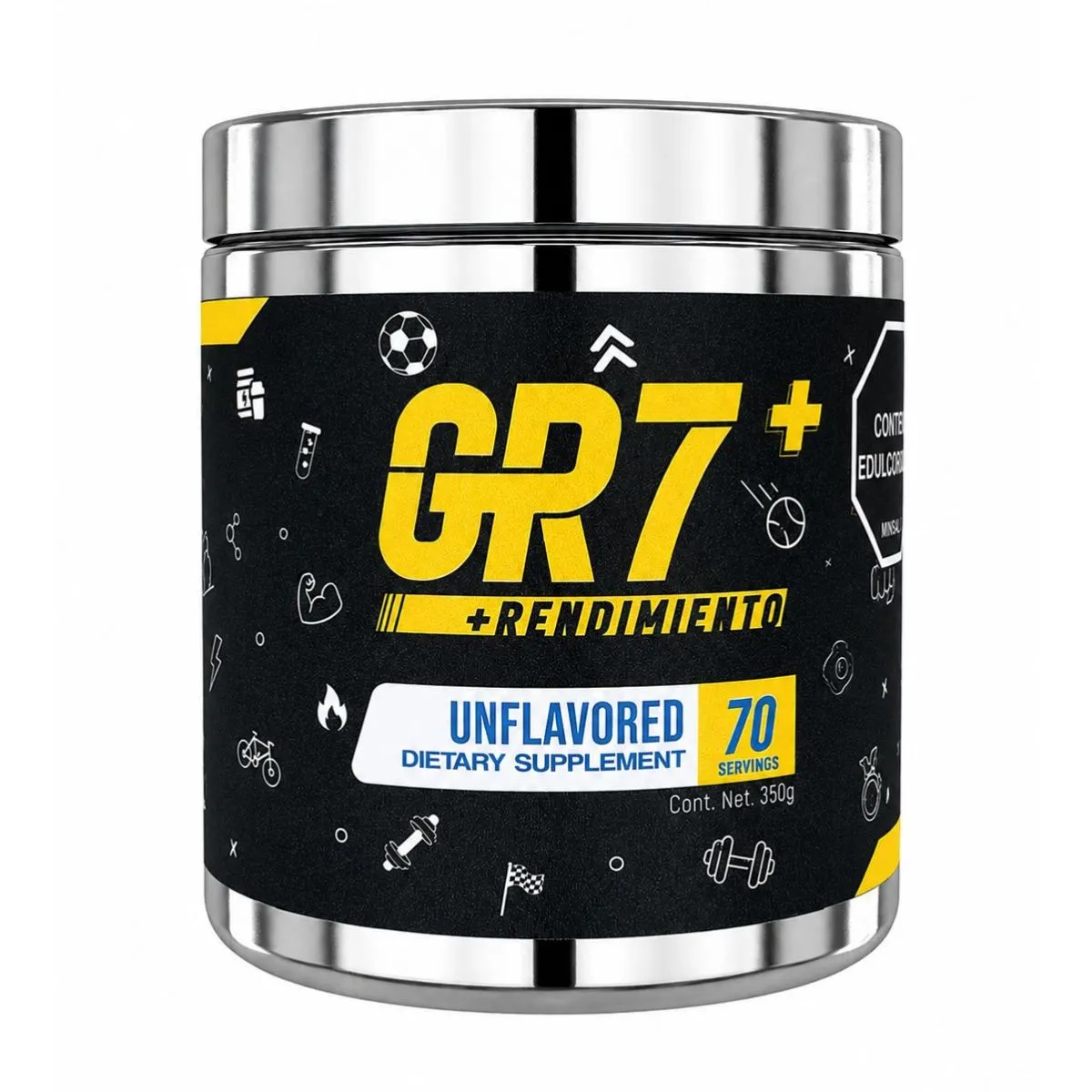 GLOBAL NUTRITION - Creatina monohidratada 5gr cr7 ine - 70 servicios