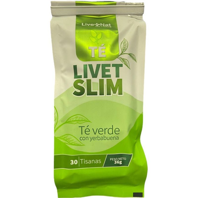 GLOBAL NUTRITION - Te verde con yerbabuena livet slim 30 tisanas
