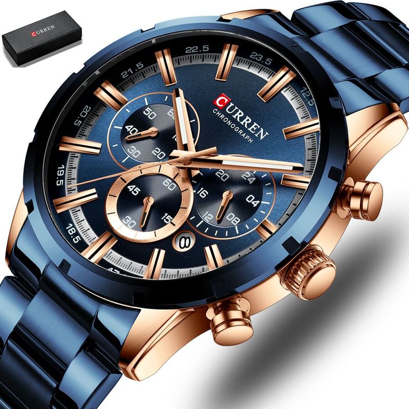 CURREN - Reloj Curren Original Cronógrafo Relojes Elegantes Para Hombre