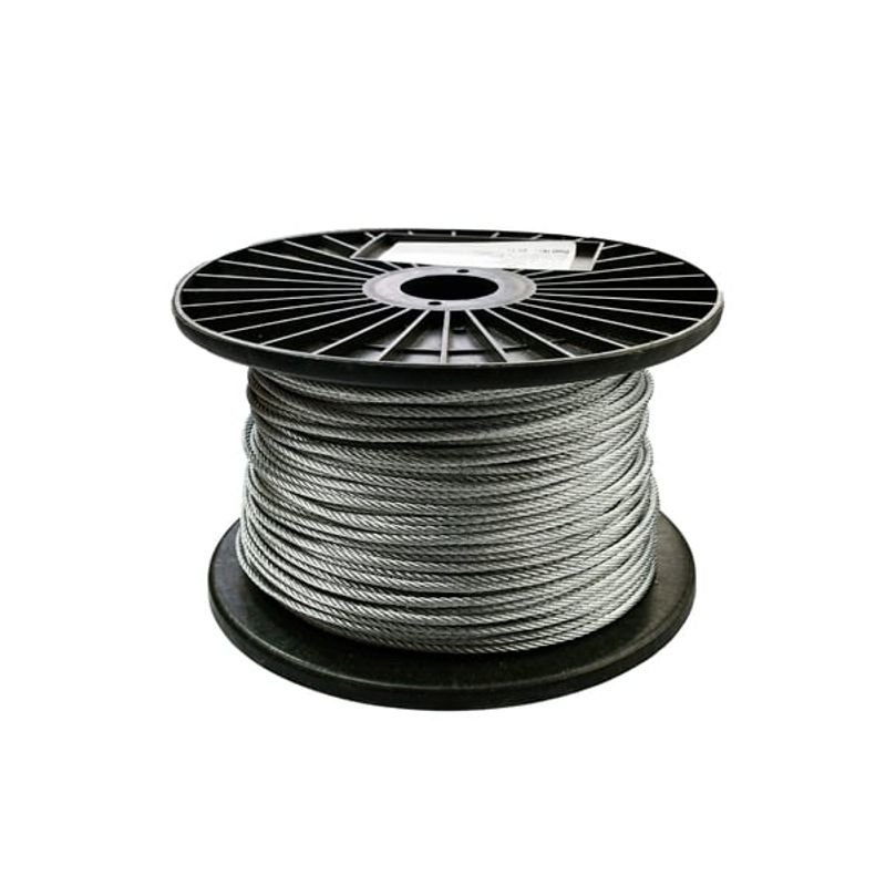 GENERICO - CABLE ACERO GALVANIZADO ENCAUCHETADO 1/16x3/32x500METROS