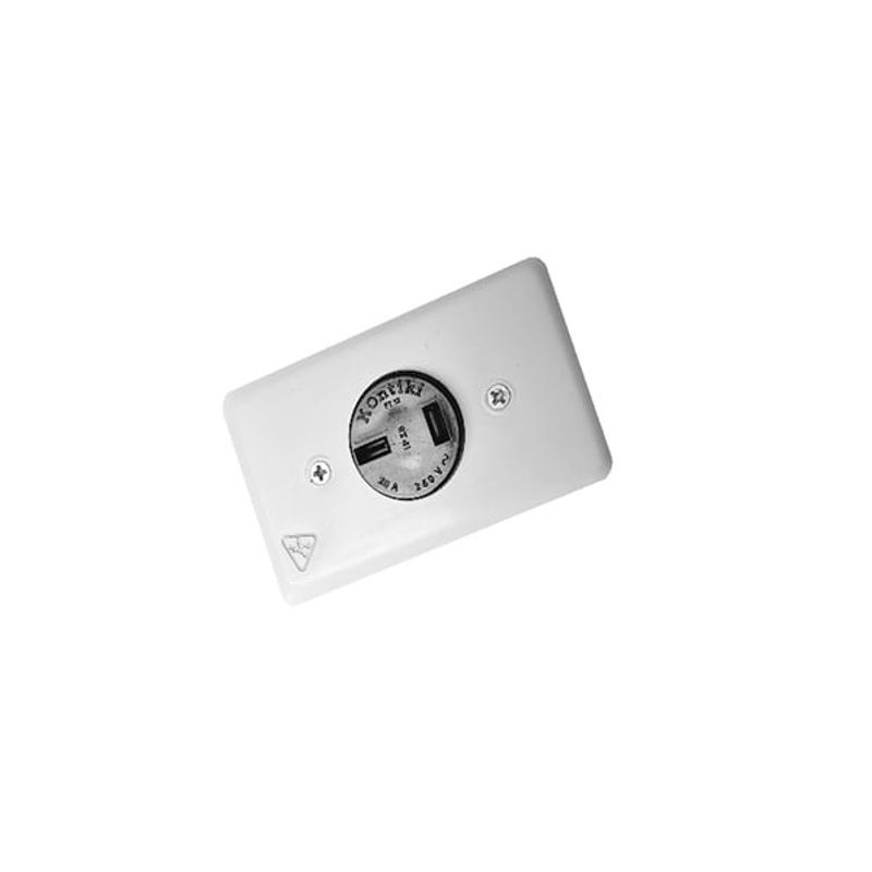 KONTIKI - TOMA INCRUSTAR BIFASICA 20AMP REF.FT12 KONTIKI