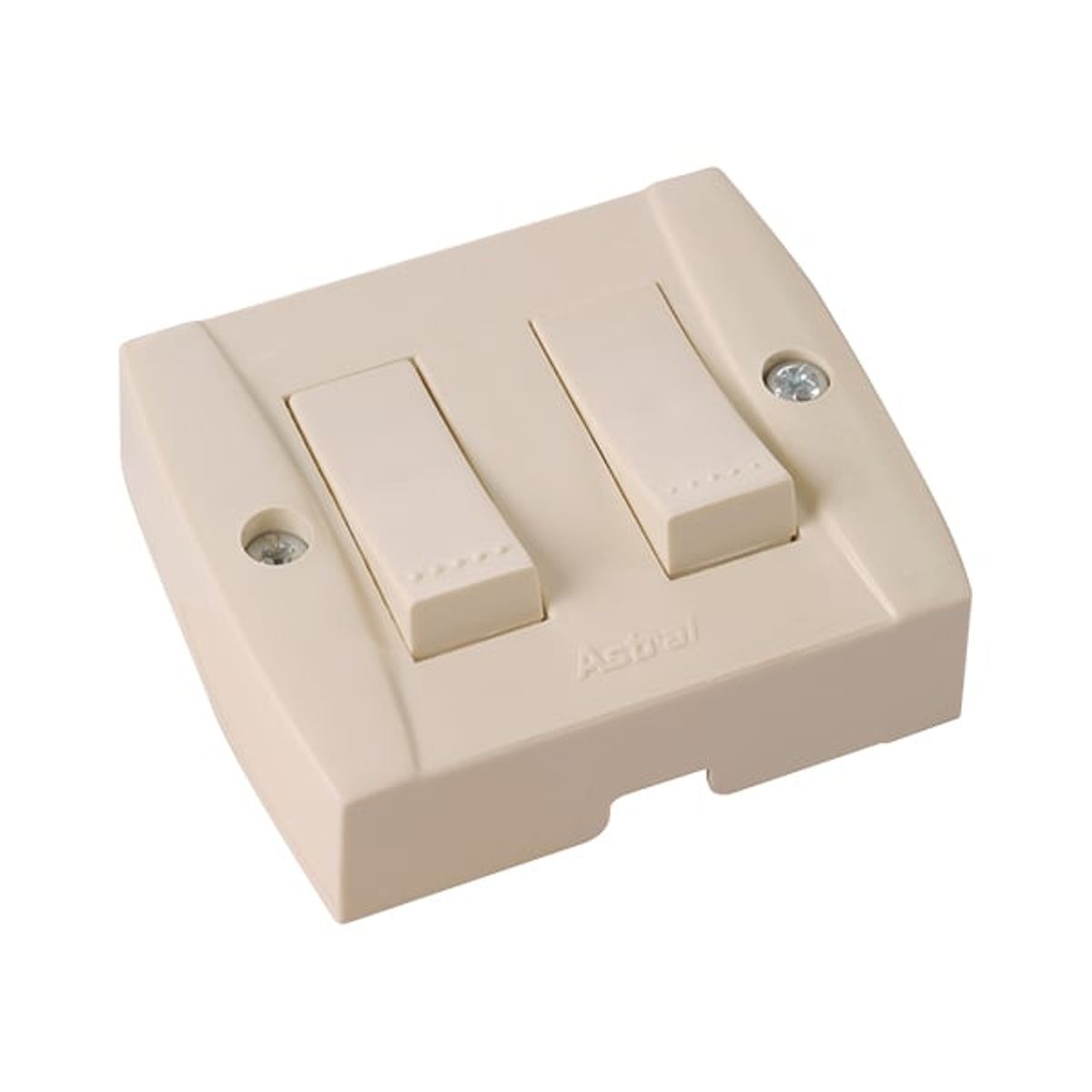 GENERICO - INTERRUPTOR DOBLE SOBREPONER ASTRAL REF.044018 CILES