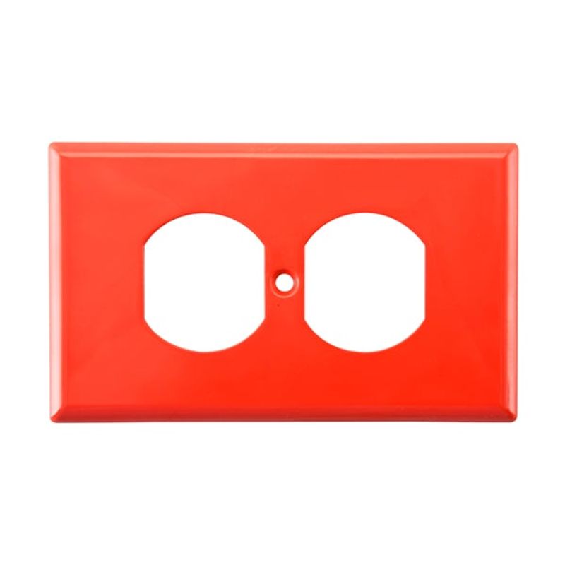 GENERICO - PLACA DOBLE PARA RED REGULADA NARANJA REF.130300 CILES