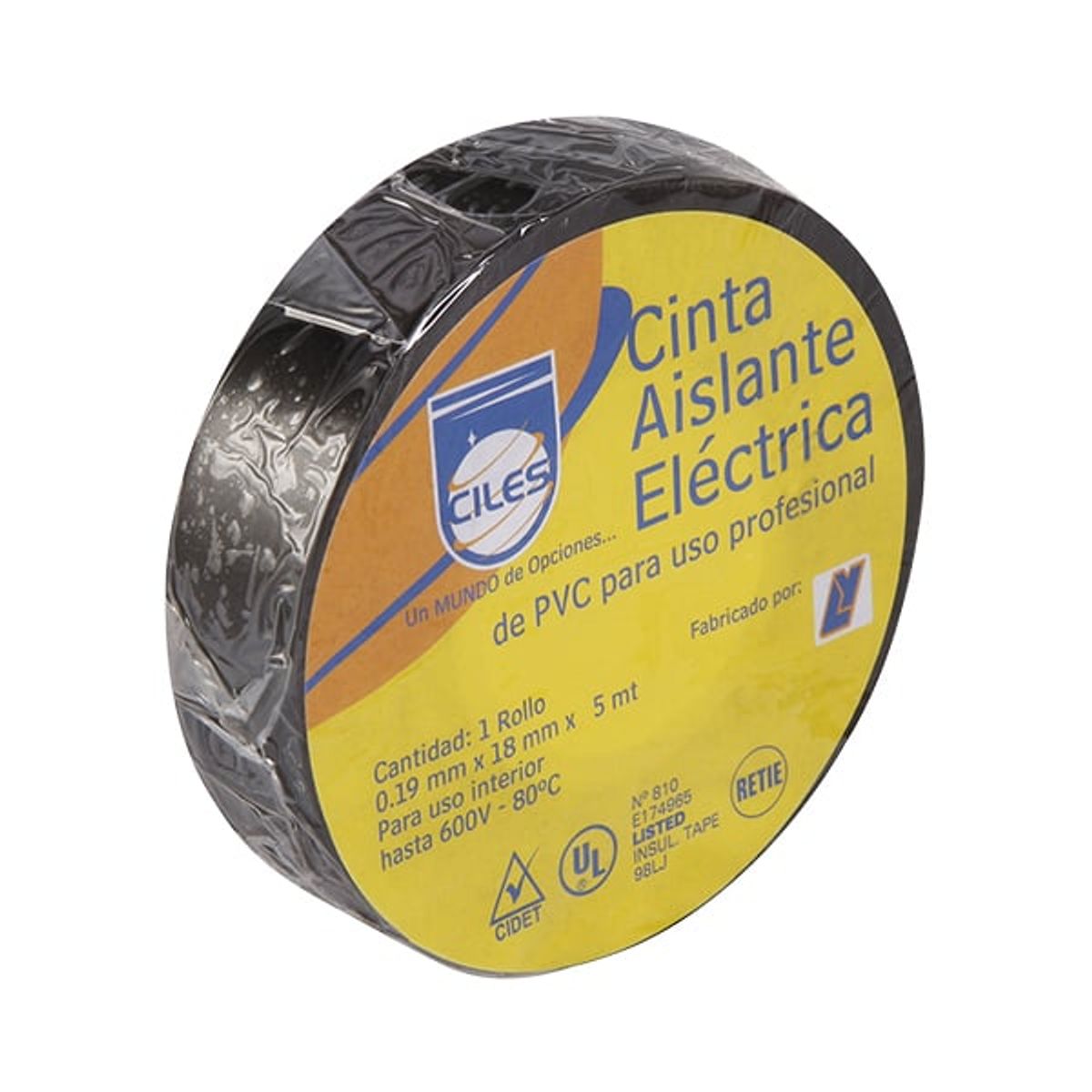 GENERICO - CINTA AISLANTE 5 METROS NEGRA REF.842300N CILES