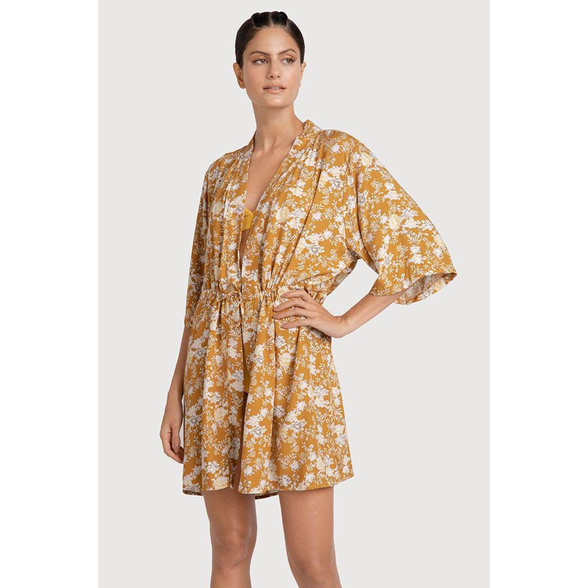 OPTIONS INTIMATE - Kimono para Dama  Marca Options Intimate  Estampado.-