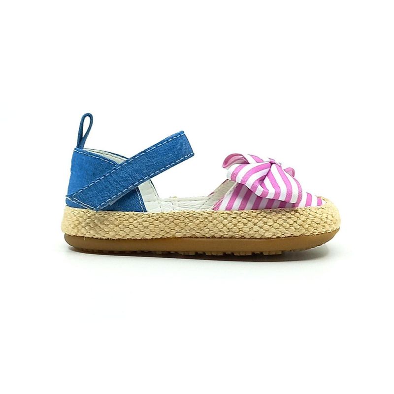 PAPOS - Sandalias Bebés Simona Rosada Rayas - Sandalias Bebés PAPOS - Azul