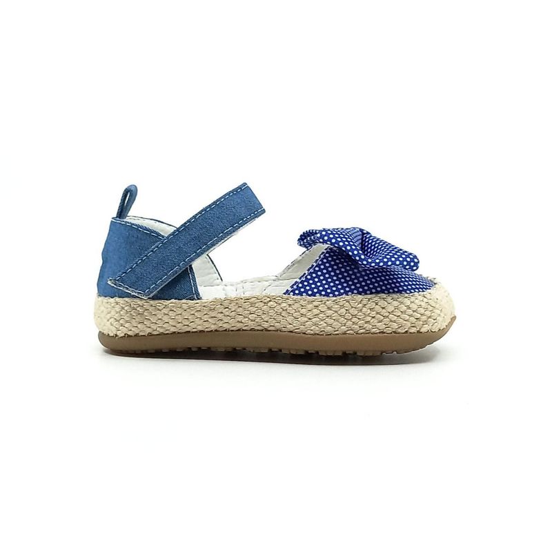 PAPOS - Sandalias Bebés Simona Azul Puntos - Sandalias Niñas PAPOS - Azul