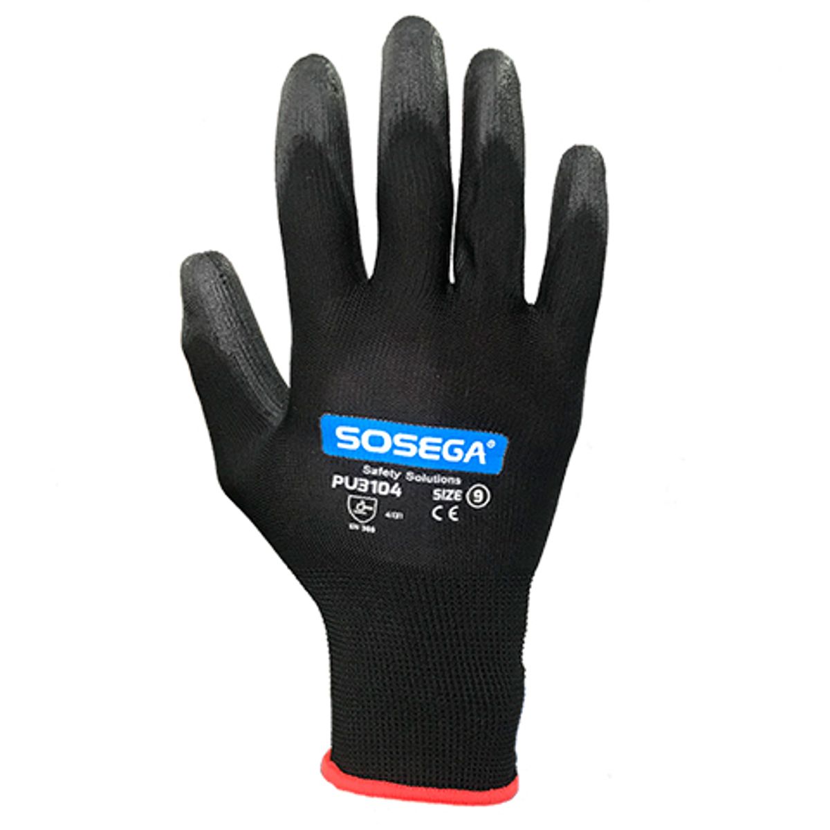 SOSEGA - GUANTE POLIURETANO NEGRO TALLA S REF.PU3104 SOSEGA