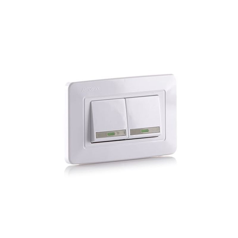 MERCURY - INTERRUPTOR DOBLE BLANCO REF.ETI09  MERCURY