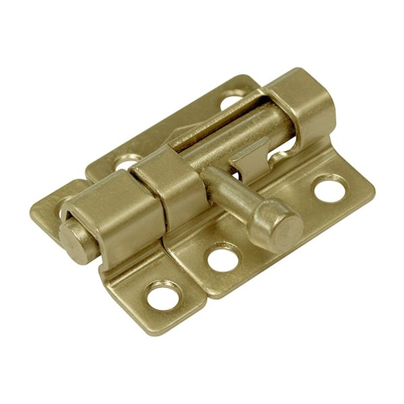 INDUMA - PASADOR CUADRADO LATONADO CON TORNILLO 2-1/2'' C-18 INDUMA