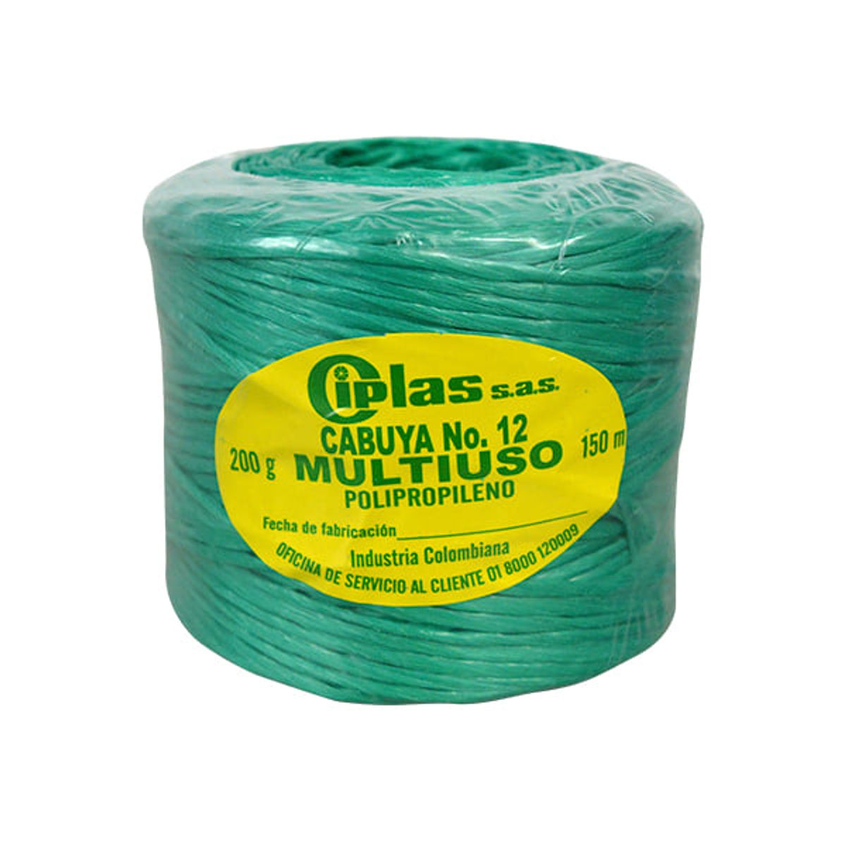 CIPLAS - CABUYA 12000 ROLLOX150MTS REF.CAB04514 CIPLAS