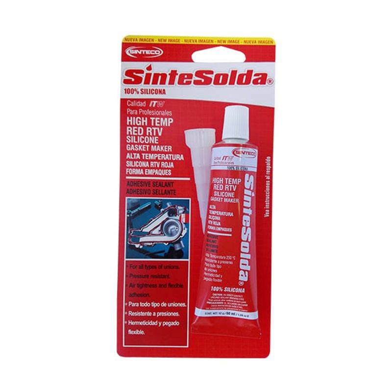 GENERICO - SILICONA ROJA 70ML ITW