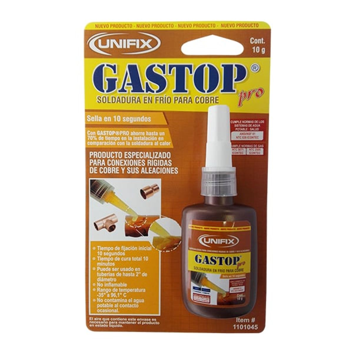 GENERICO - SOLDADURA EN FRIO GASTOP COBRE 10ML ITW