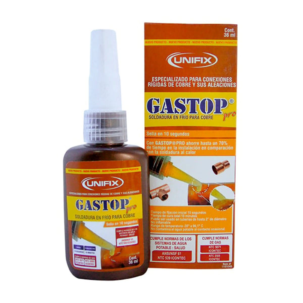 GENERICO - SOLDADURA EN FRIO GASTOP COBRE 36ML ITW