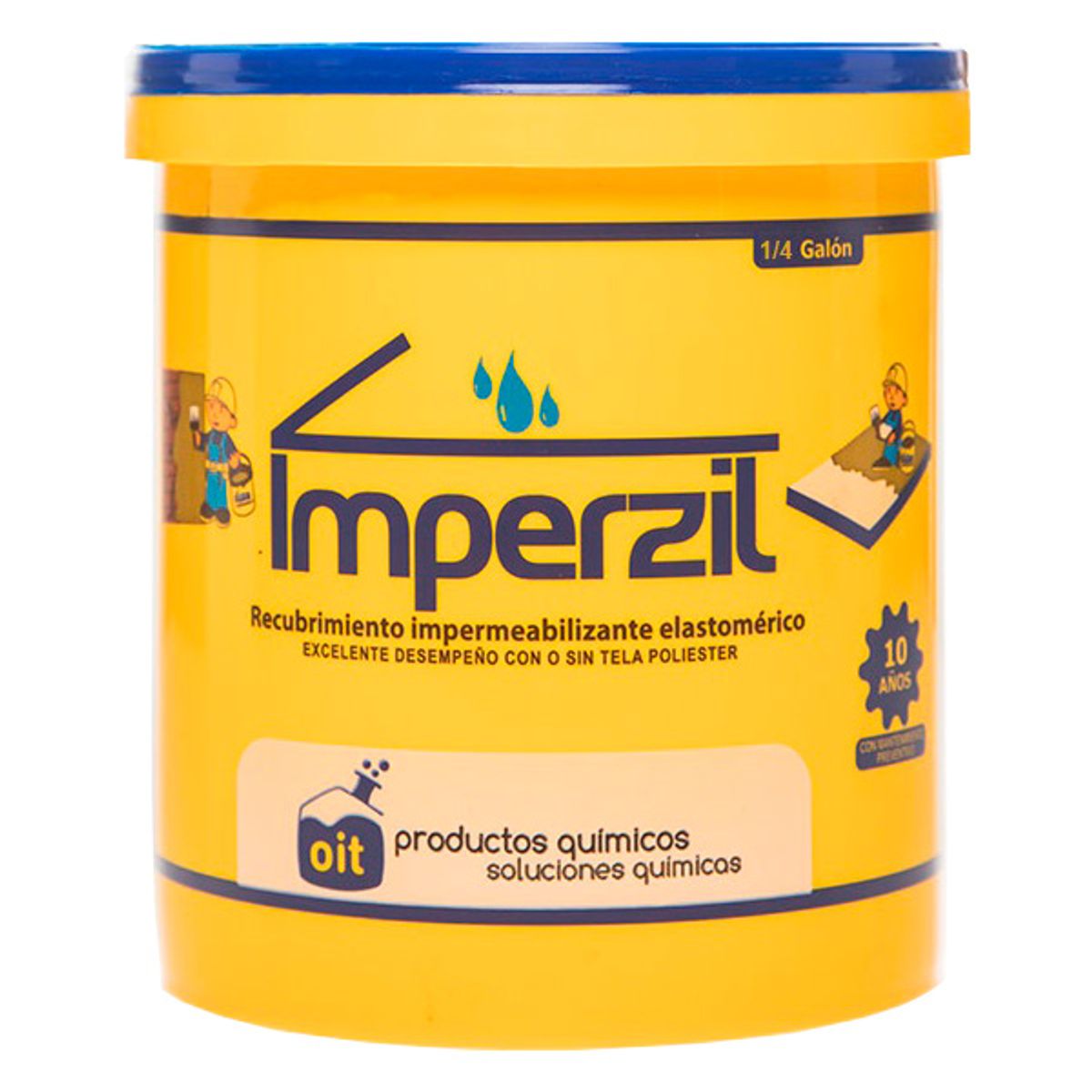 GENERICO - IMPERMEABILIZANTE IMPERZIL 1/4 BLANCO OIT