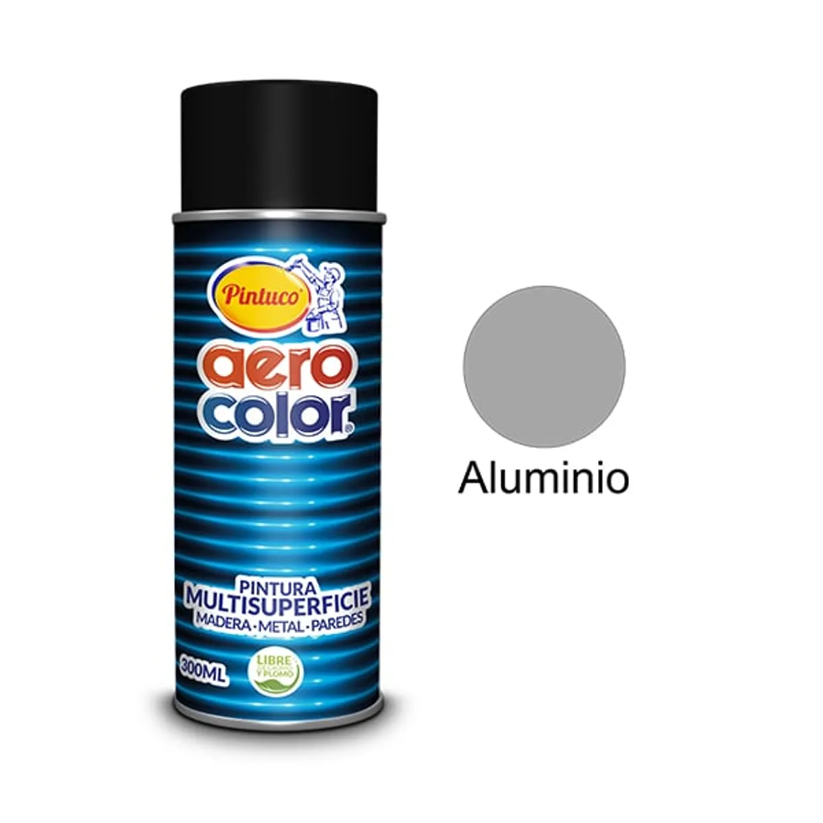 PINTUCO - PINTURA AEROSOL ALUMINIO 300ML AEROCOLOR