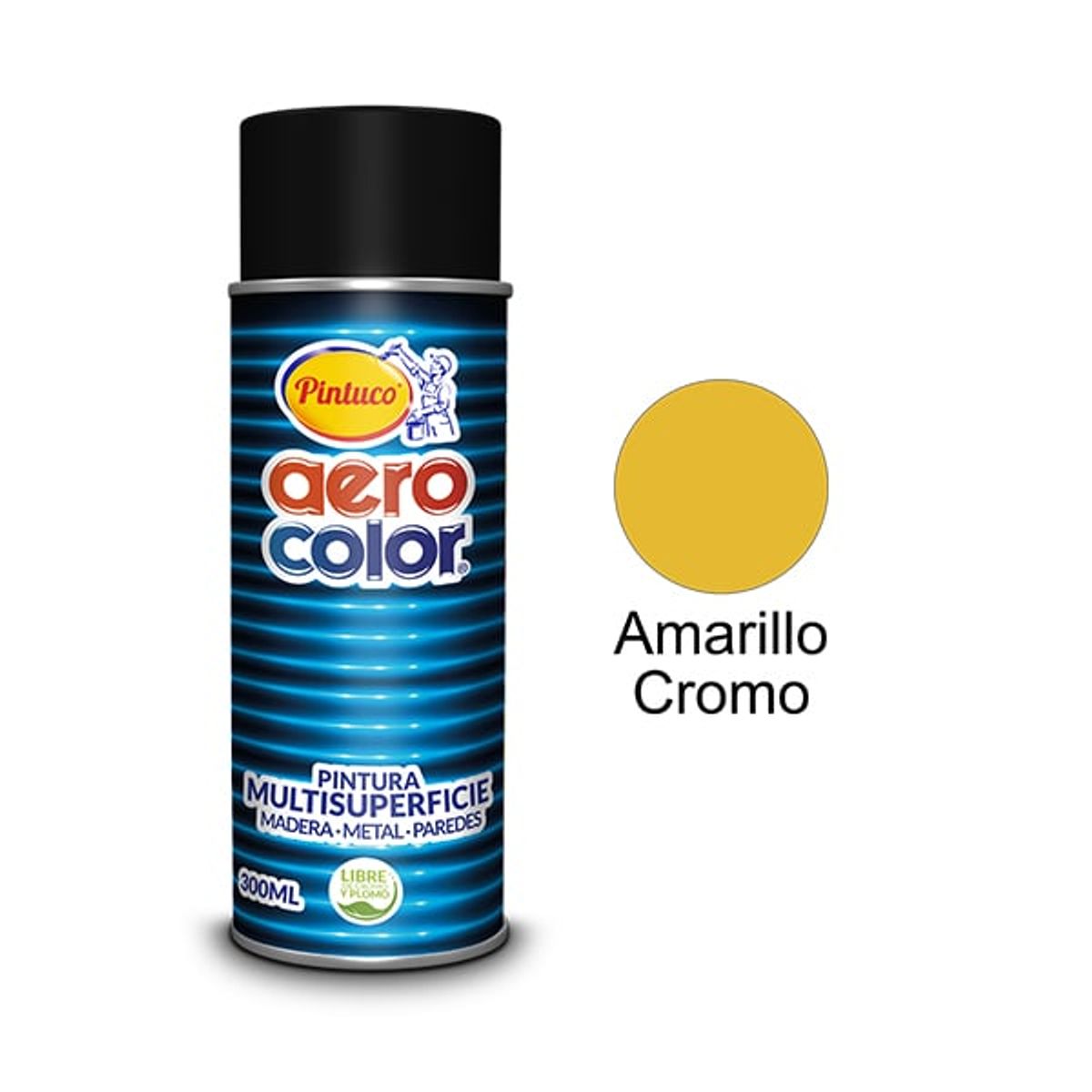 PINTUCO - PINTURA AEROSOL AMARILLO BRILLANTE 300ML AEROCOLOR