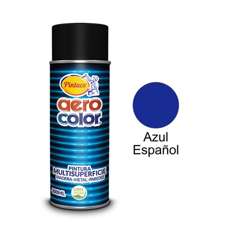PINTUCO - PINTURA AEROSOL AZUL ESPAÑOL 300ML AEROCOLOR