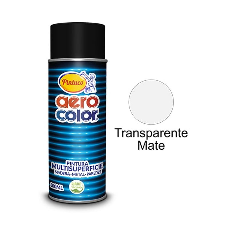 PINTUCO - PINTURA AEROSOL TRANSPARENTE MATE 300ML AEROCOLOR