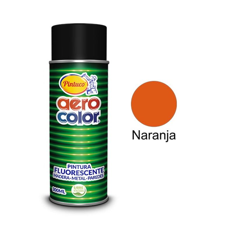 PINTUCO - PINTURA AEROSOL NARANJA 300ML AEROCOLOR