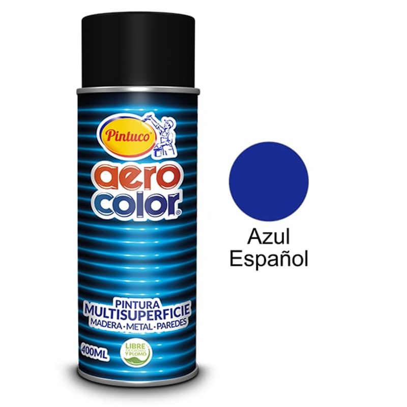PINTUCO - PINTURA AEROSOL AZUL ESPAÑOL 400ML AEROCOLOR