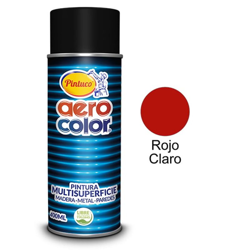 PINTUCO - PINTURA AEROSOL ROJO CLARO 400ML AEROCOLOR