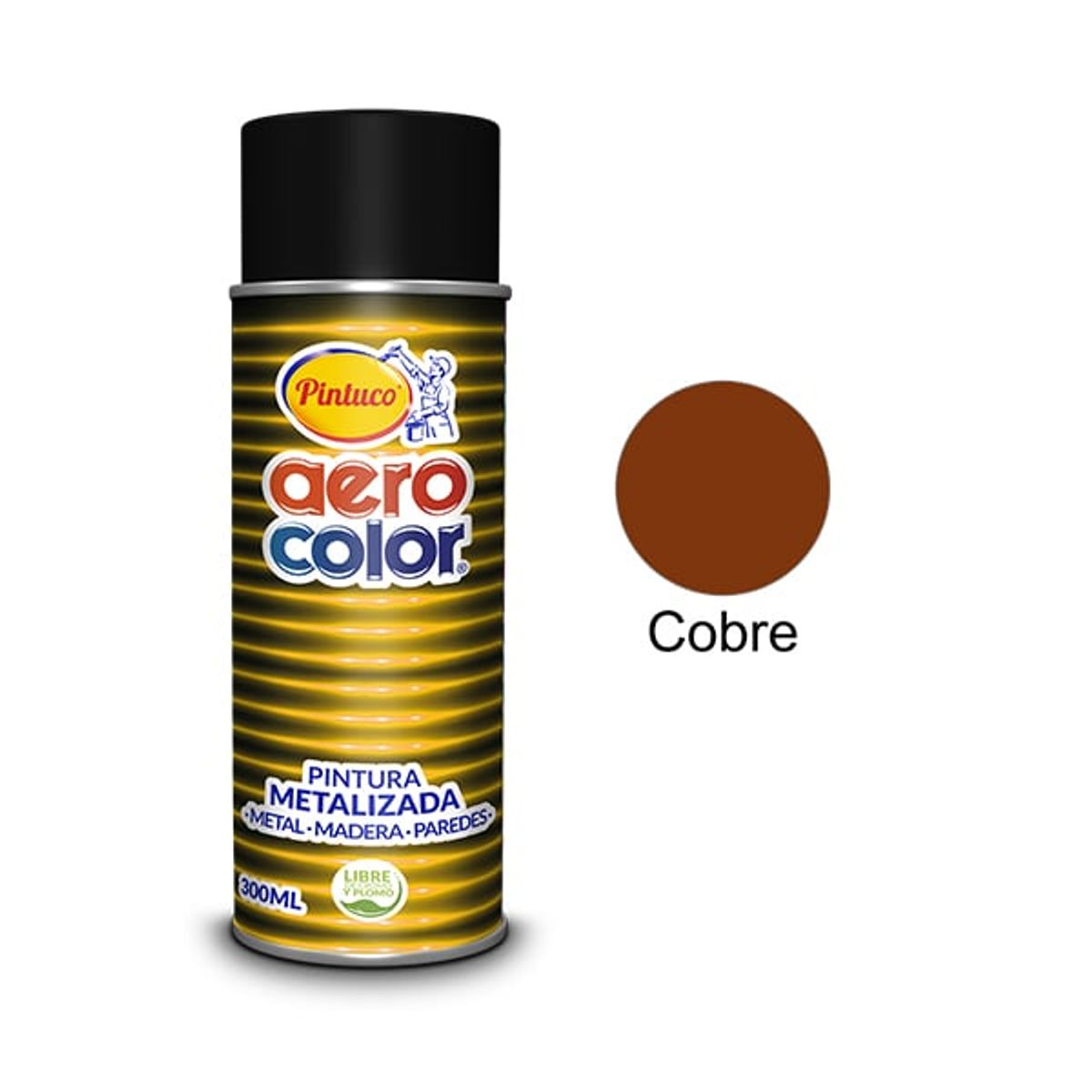 PINTUCO - PINTURA AEROSOL METALICA COBRE 300ML AEROCOLOR