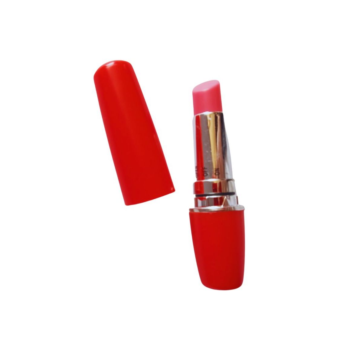 GENERICO - Bala vibradora Labial rojo Mini Secret pila