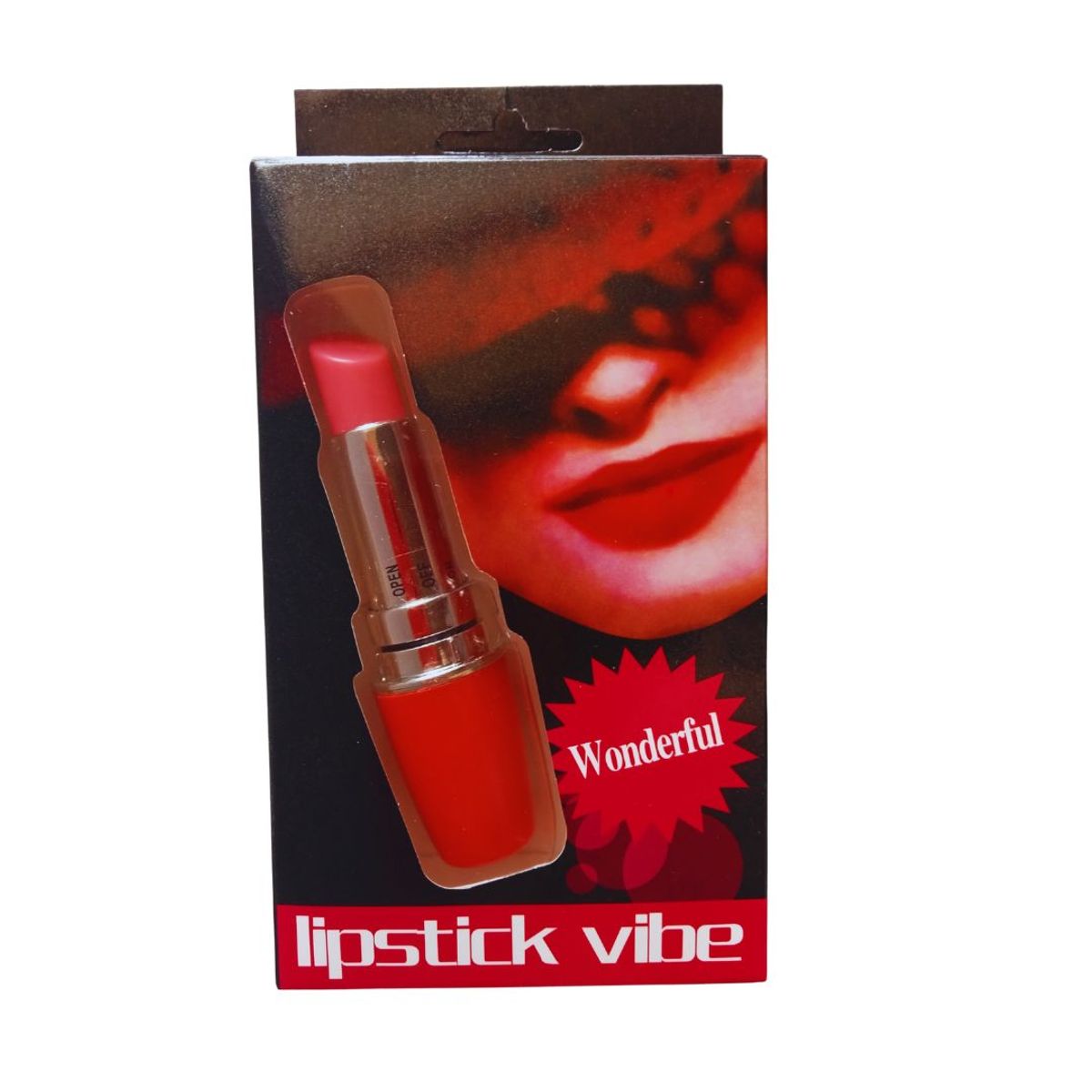 GENERICO - Bala vibradora Labial rojo Mini Secret pila