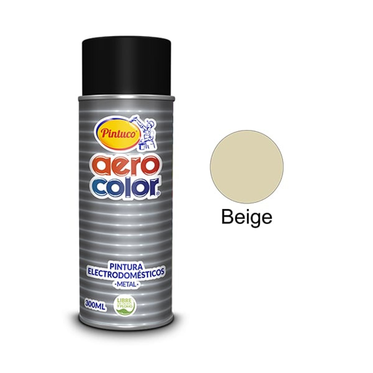 PINTUCO - PINTURA AEROSOL ELECTRODOMESTICO BEIGE 300ML AEROCOLOR