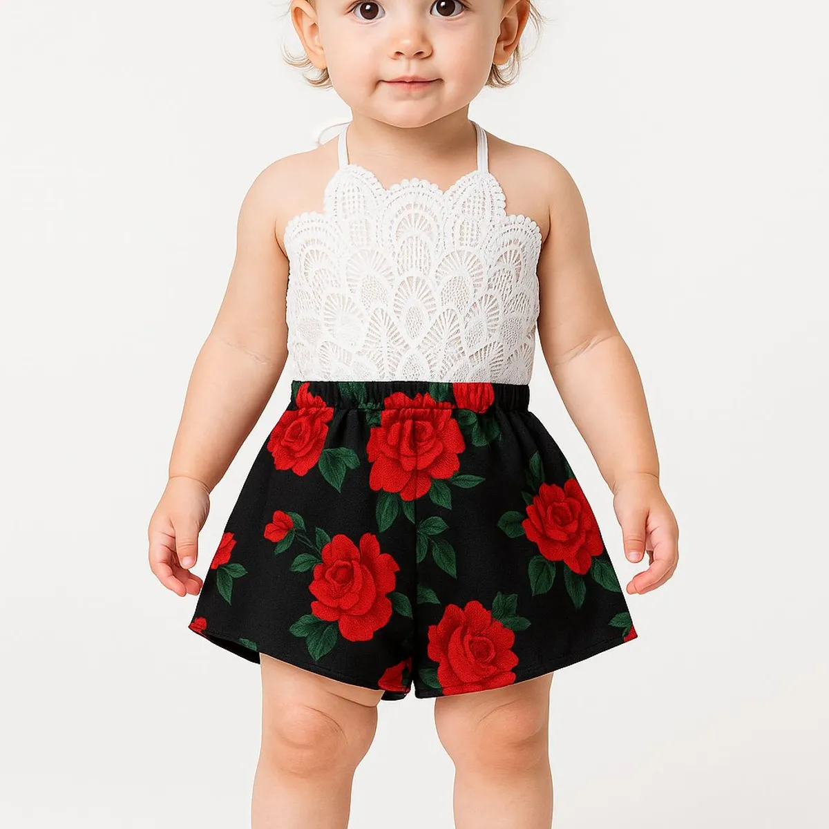 LUSOLSI - Prendas niñas ropa conjuntos vestido enterizo prendas niños