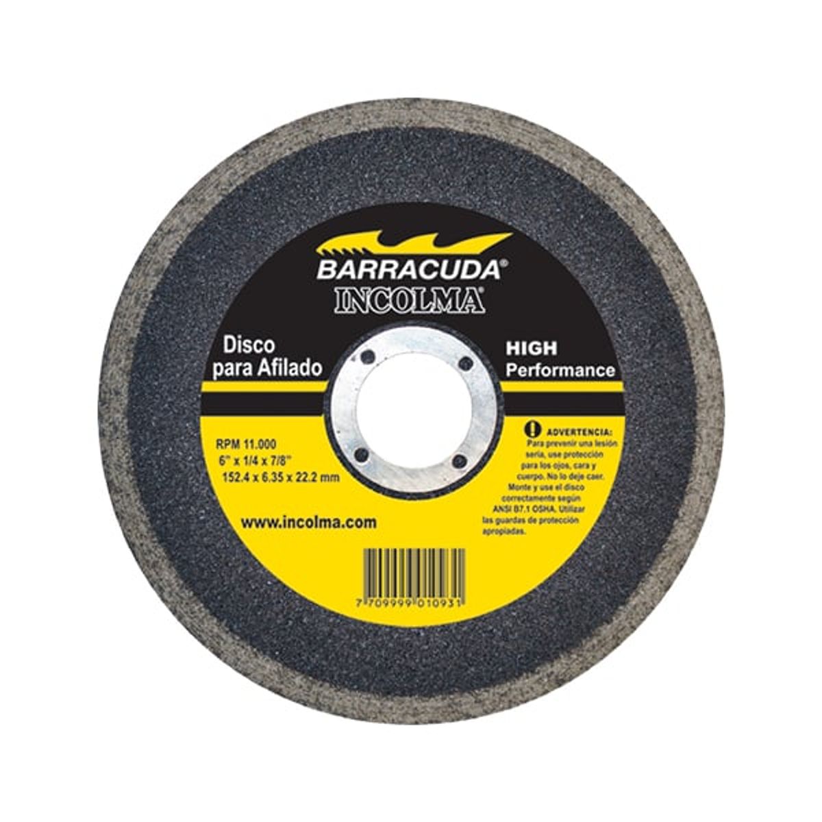 INCOLMA - DISCO PARA GUADAÑA BARRACUDO 6X1/4X1 INCOLMA