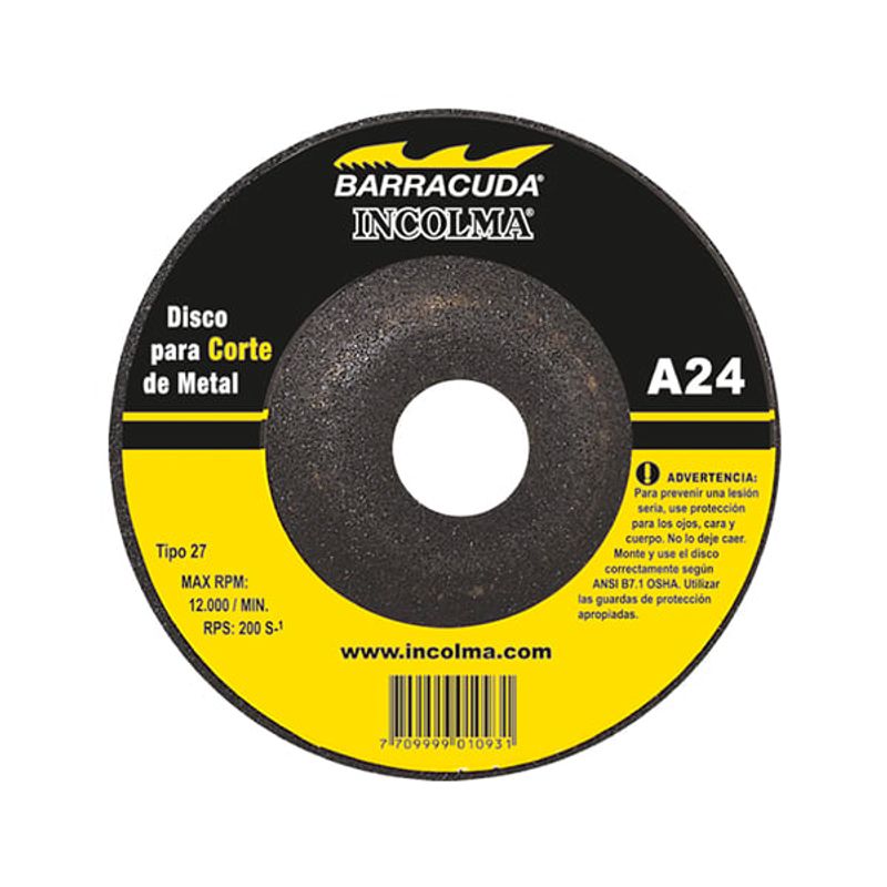 INCOLMA - DISCO CORTE METAL 7X1/8X7/8 INCOLMA