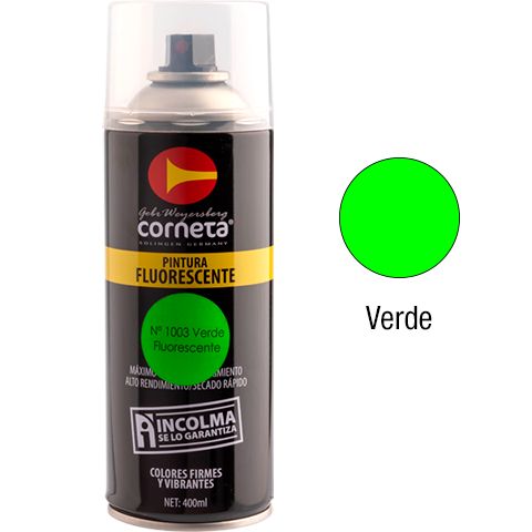 SPRAY CORNETA PINTURA N-1003 VERDE FLOURESCENTE