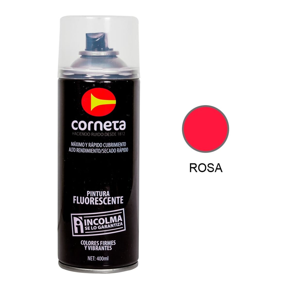 INCOLMA - PINTURA CORNETA N1002 ROSA FLUORESCENTE