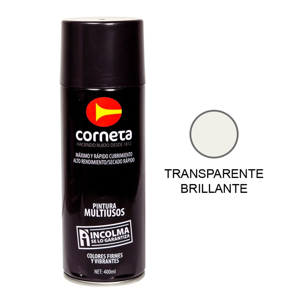 INCOLMA - PINTURA CORNETA N190 TRANSPARENTE BRILLANTE