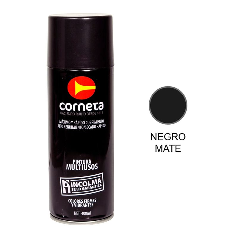 INCOLMA - PINTURA CORNETA N4 NEGRO MATE