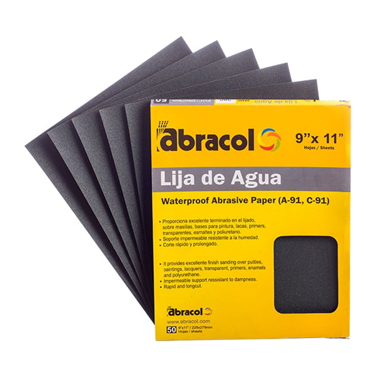 ABRACOL - LIJA DE AGUA N500 (50 UNIDADES) ABRACOL